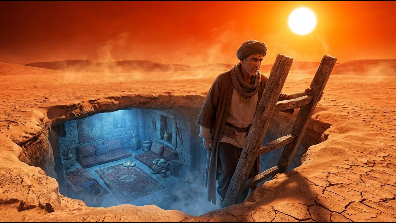 Building a Natural Cooling Room 2 Meters Underground | Desert Survival