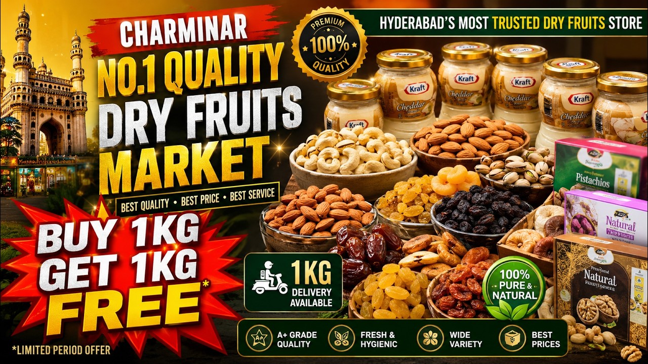Mega Dhamaka Sale / Buy 1Kg Get 1Kg Free /  Premium No.1 Quality Dry Fruits Spices / 1Kg Courier Avl