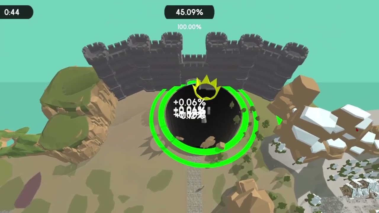 hole.io Medieval 100% completion
