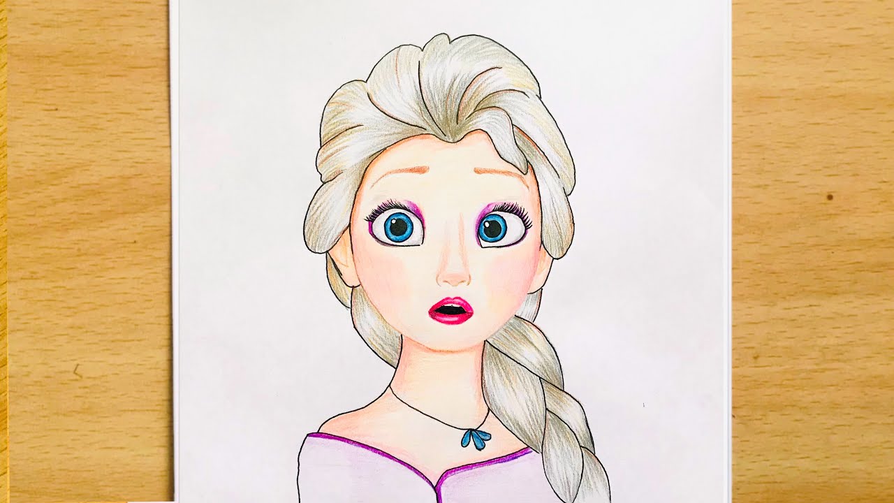 How To Draw Elsa Step by Step || Queen Elsa Drawing || Drawing Frozen 2