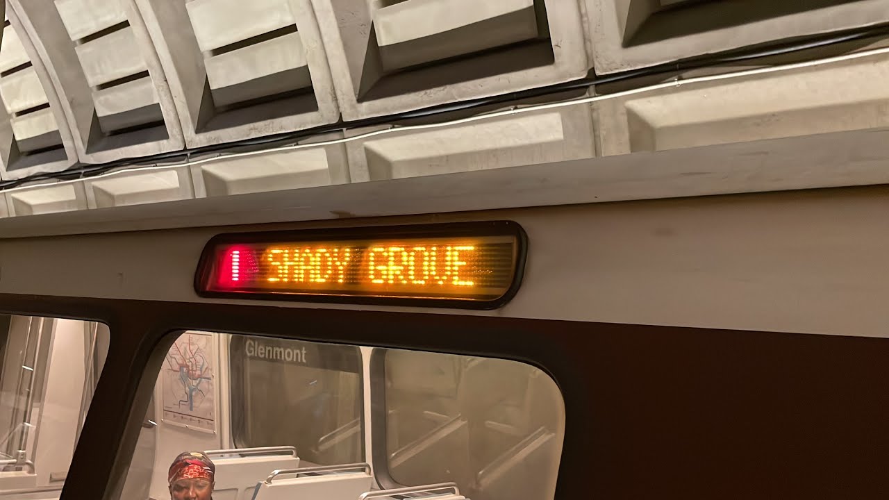WMATA Subway: Breda 3k Series 🔴Red Line🔴 Train from Glenmont to Shady Grove