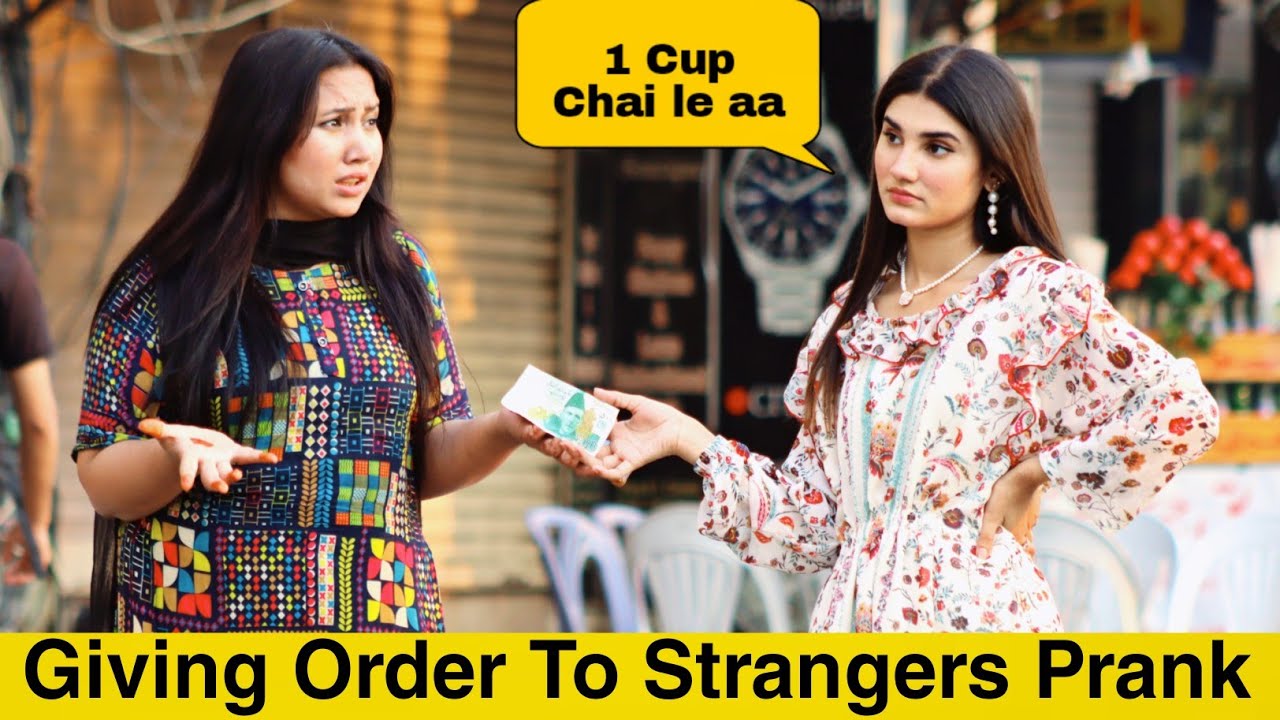 Giving Order to Strangers Prank@crazycomedy9838