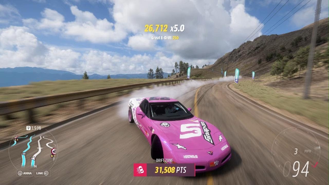 Forza Horizon 5 '02 Chevrolet C5 Corvette Full test Pt. 2 Mountain Drift (Down)