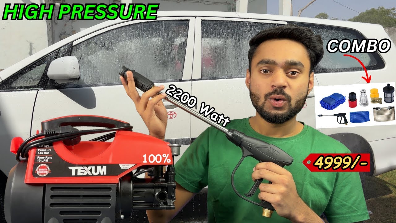 Texum TX-50 Powerful Pressure Washer - 2200 Watt || 145 Bar😱 Under Rs 5000/- !