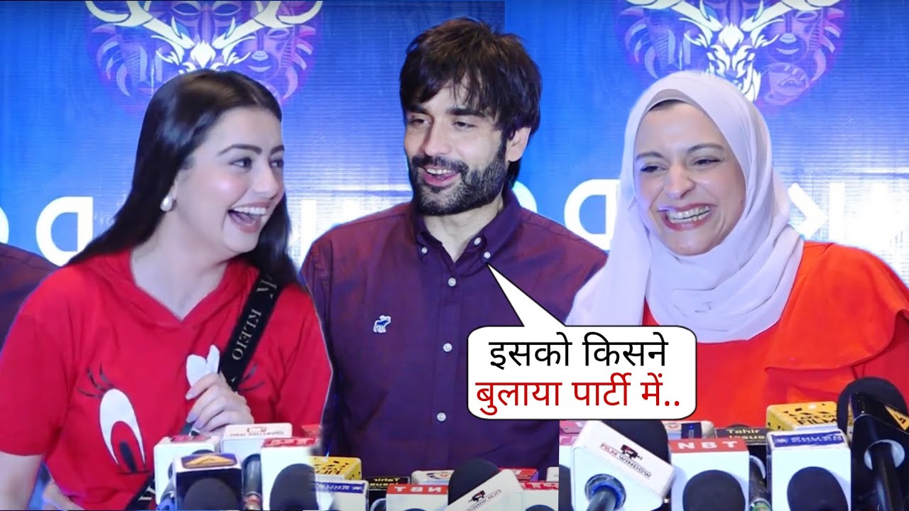 Chahat Pandey having fun with Vivian Dsena and Nouran Aly at success party