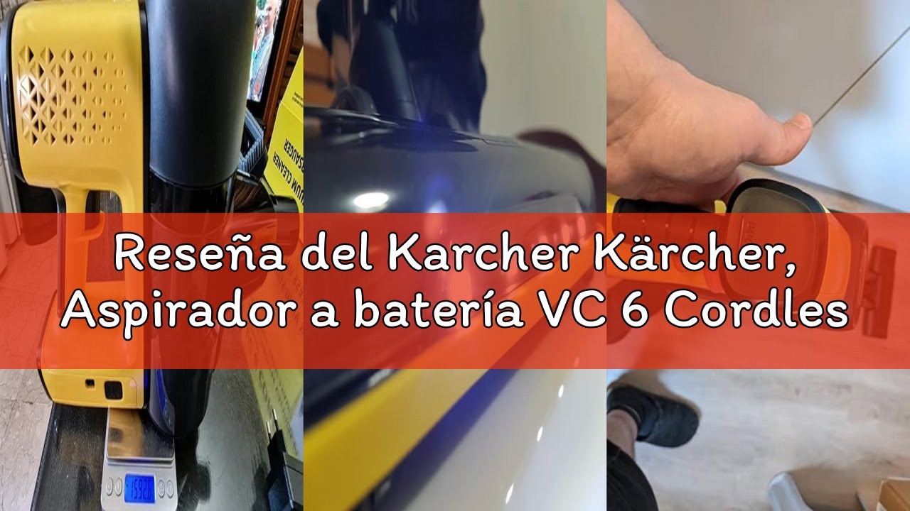 Reseña del Karcher Kärcher, Aspirador a batería VC 6 Cordless ourFamily, 2 niveles aspiración, Bater