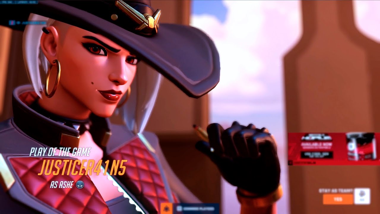 SUREFOUR CARRY ASHE - POTG! OVERWATCH 2 SEASON 10 TOP 500