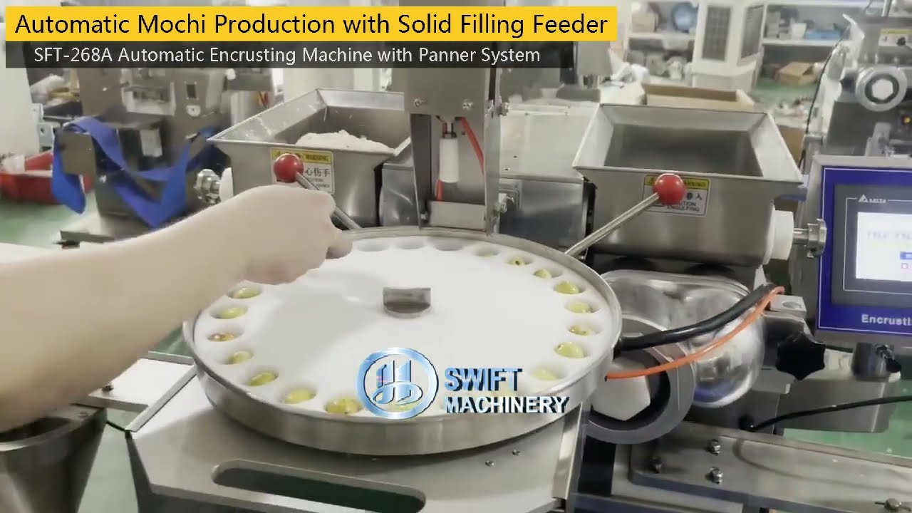 Automatic Encrusting Panning Machine with Solid Filling Feeder