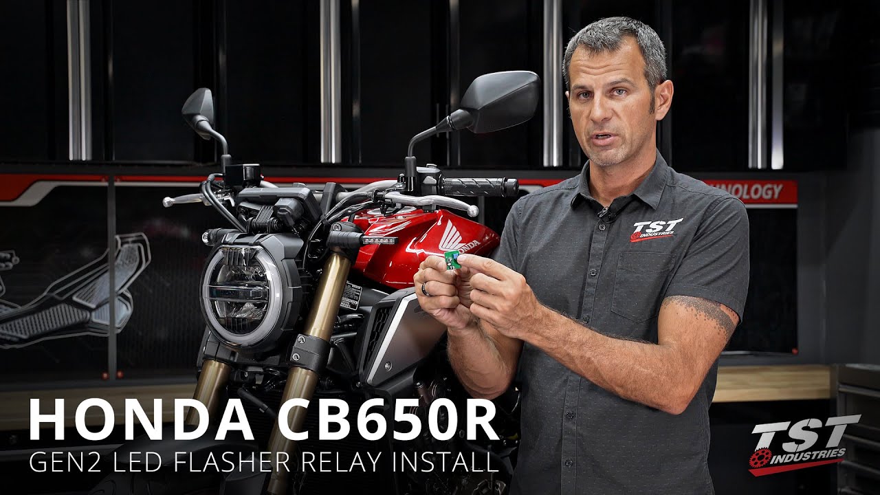 How to install an LED Flasher Relay on a 2019+ Honda CB650R by TST Industries