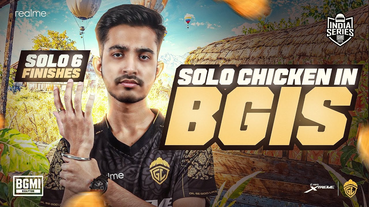 SOLO CHICKEN IN BGIS 2025!❤️&zwj;🔥 | SOLO 6 FINISHES 💛| GodLadmino |