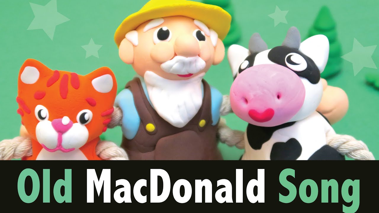 Old MacDonald Had a Farm - Play Doh - Nursery Rhyme Animation