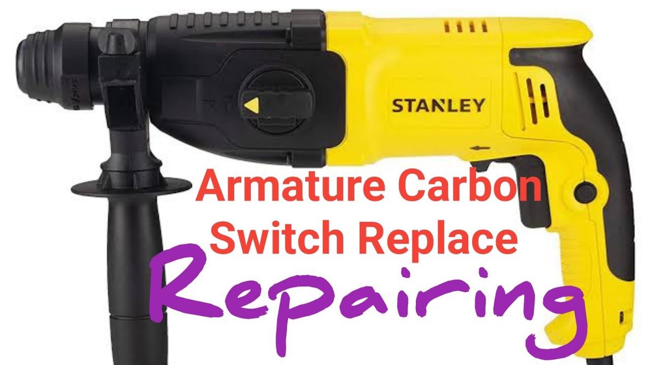 Stanley SHR263K 2kg Hammer drill Armature Switch Carbon Replace/Rotary Hammer drill kese repair kare