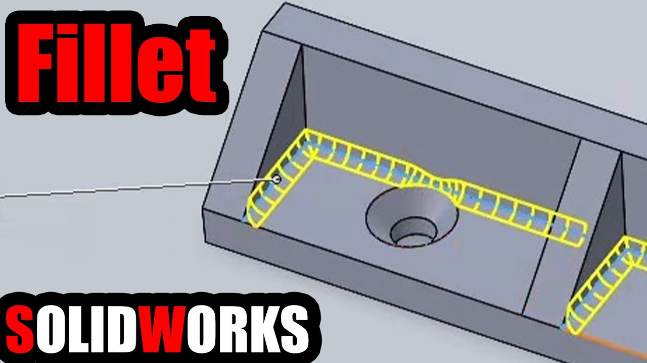 Как скруглить края и углы? (SolidWorks, Fillet)