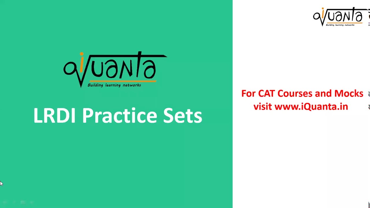 The LRDI Master | Set: 92 | CAT Exam | iQuanta
