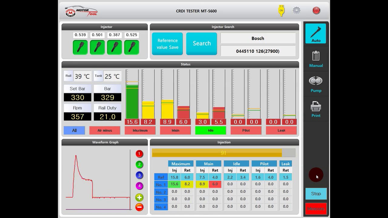 ommon Rail Test Bench | Load Cell Injector Test | MT-5600 | MOTORTOOL
