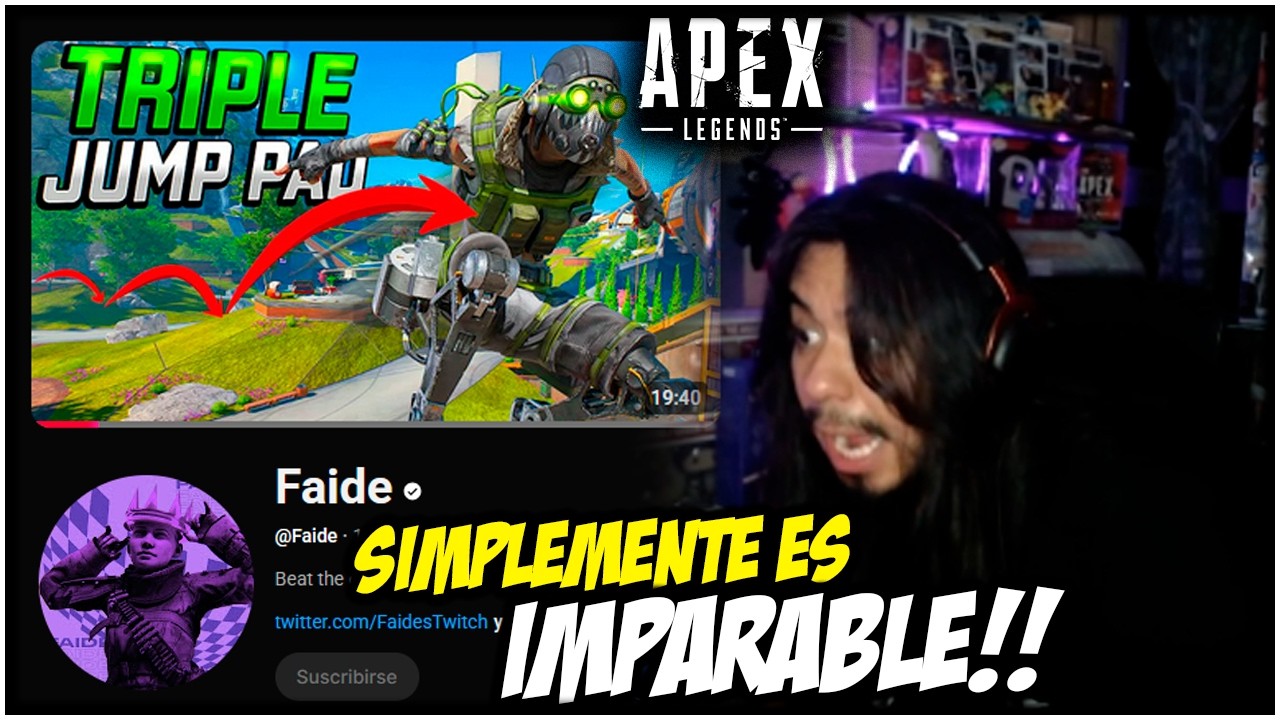FEIDE prueba el triple jump pad de OCTANE en Apex Legends *REACCION*