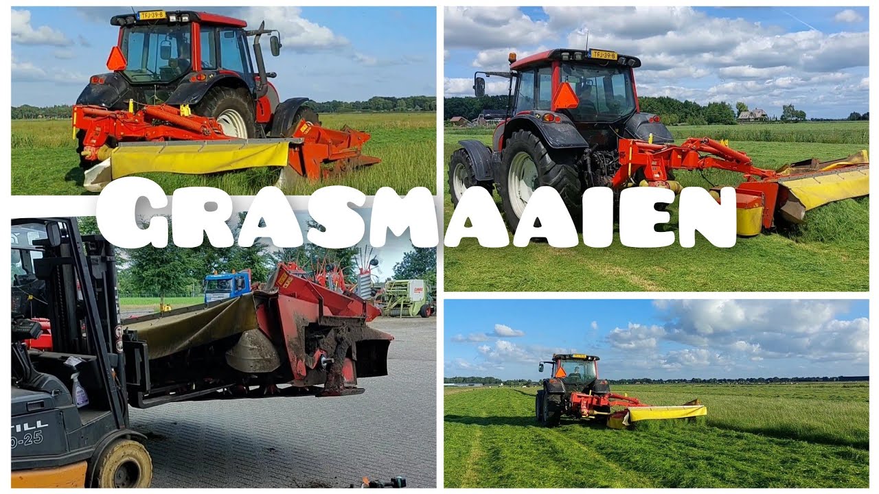 GRASMAAIEN tweede snede | Lager maaier kapot | Boer Gerrit vlogt