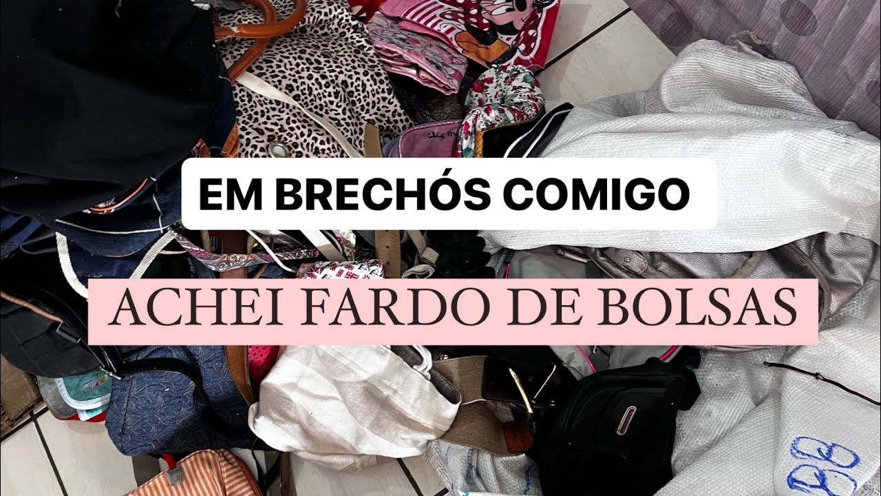 ABRINDO FARDO DE BOLSAS FEMININAS
