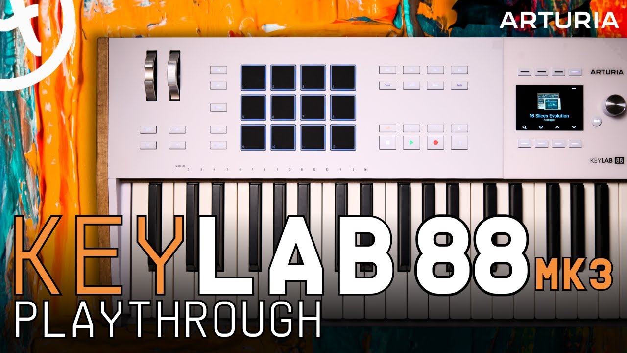 KEYLAB 88 MK3! The Best Arturia Midi controller ever made! |No Talking| @ArturiaOfficial​