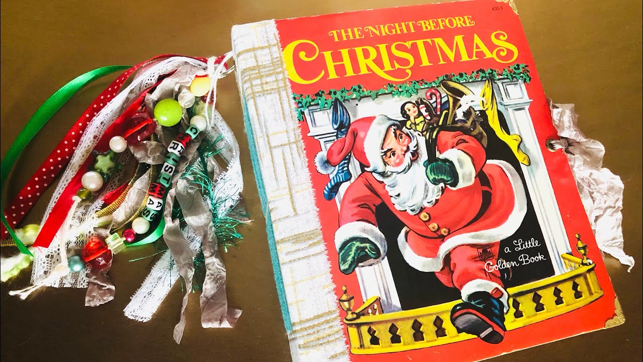 Christmas Golden Book Junk Journal - The Night Before Christmas