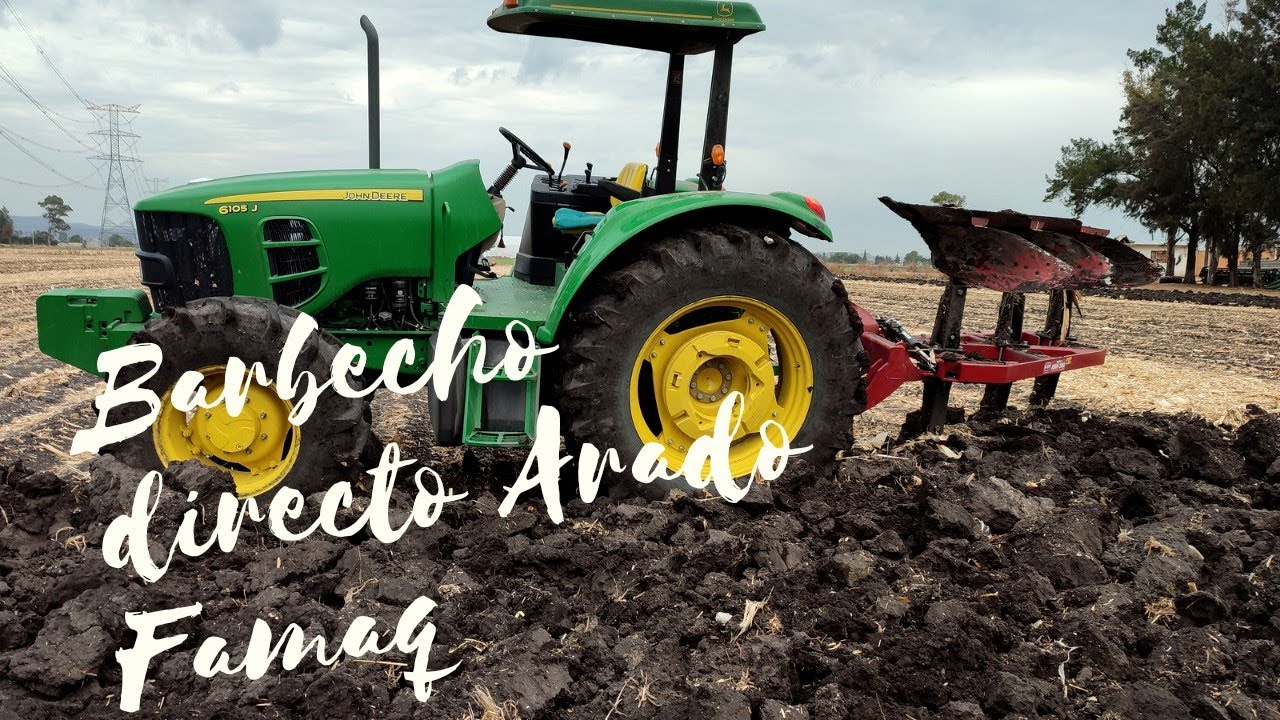 Barbecho directo con Arado famaq de rejas tipo bellota.