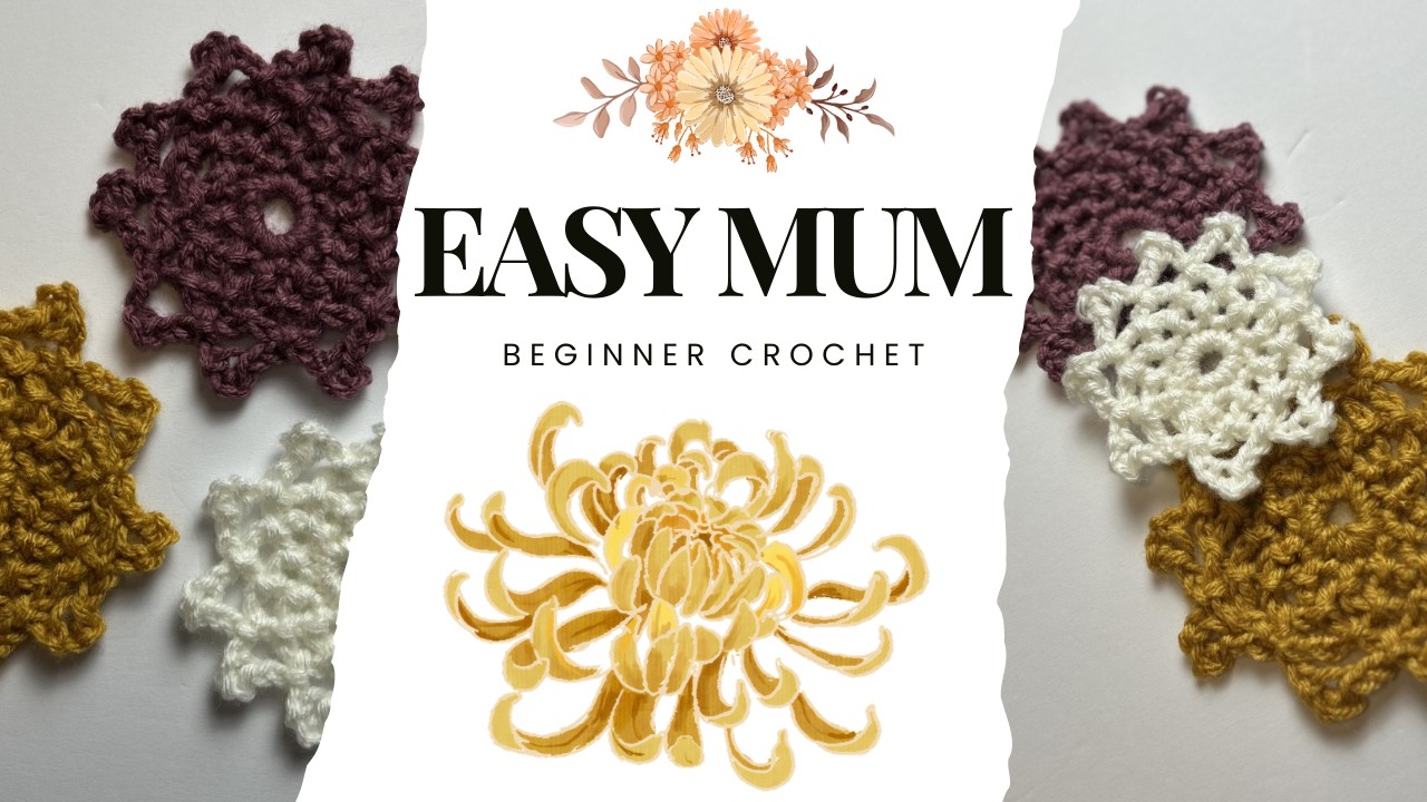Crochet Motif Series: #2 - Chrysanthemum?! Snowflake?! You decide!