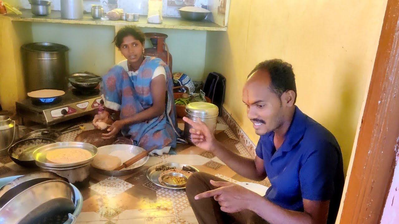 माऊली बसला जेवायला बायकोने मारलं टोम् न