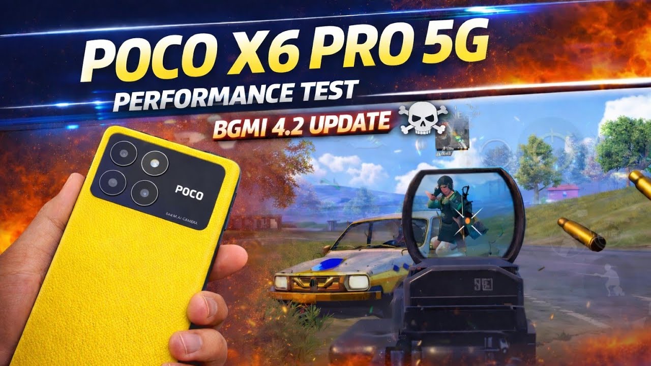 POCO X6 PRO 5G  PERFORMANCE | BGMI 4.2 UPDATE TEST 2026 ☠️  90 FPS GAMEPLAY || PUBG TEST 120 FPS😏🔥