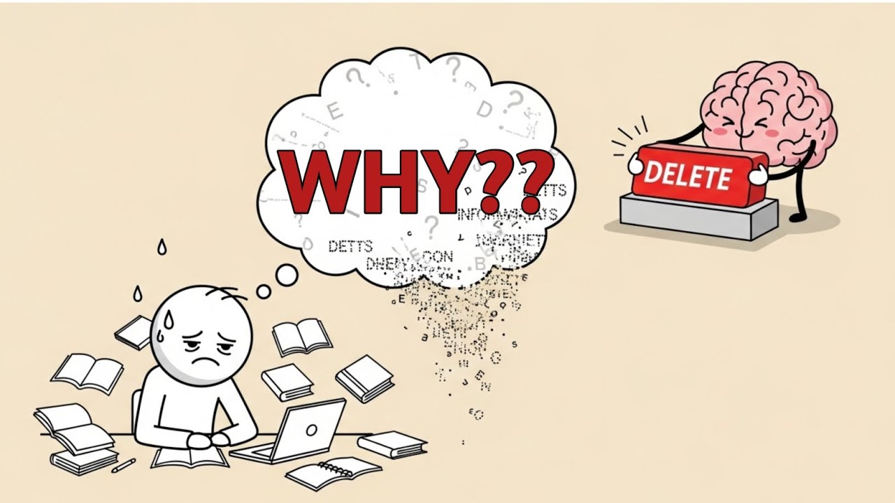 Why You Forget Everything After Studying (Your Brain Is Deleting It)