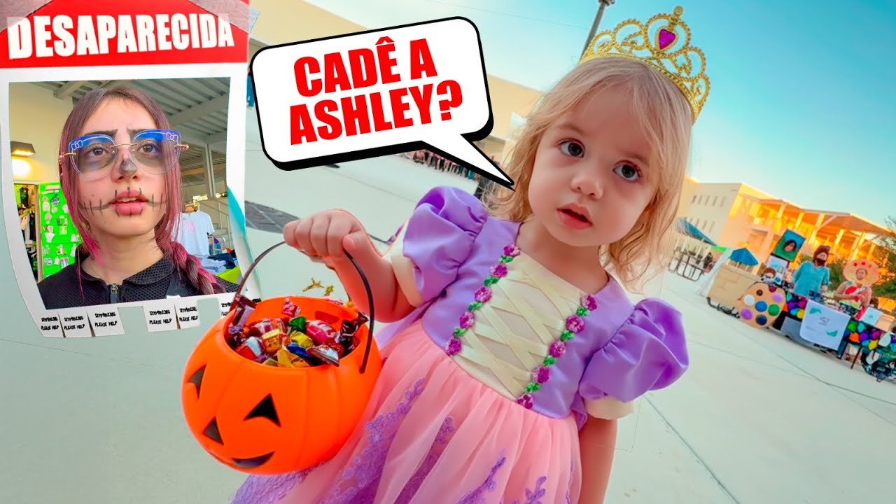 MINHA FILHA ASHLEY DESAPARECEU no HALLOWEEN na NOVA ESCOLA DELA! Pai Também Vloga