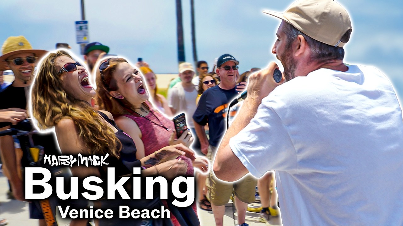 My Favorite New Word | Harry Mack Busking in Venice Beach