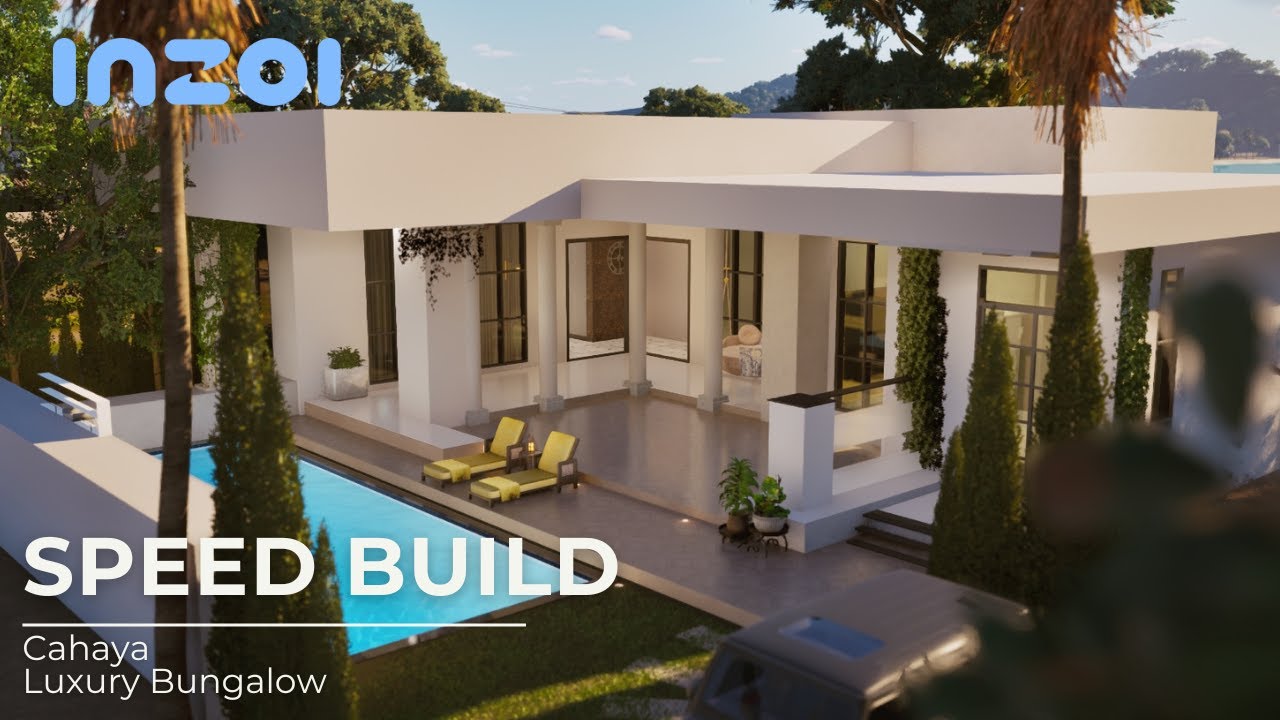inZoi Cahaya Luxury Bungalow | Speed Build | Lofi