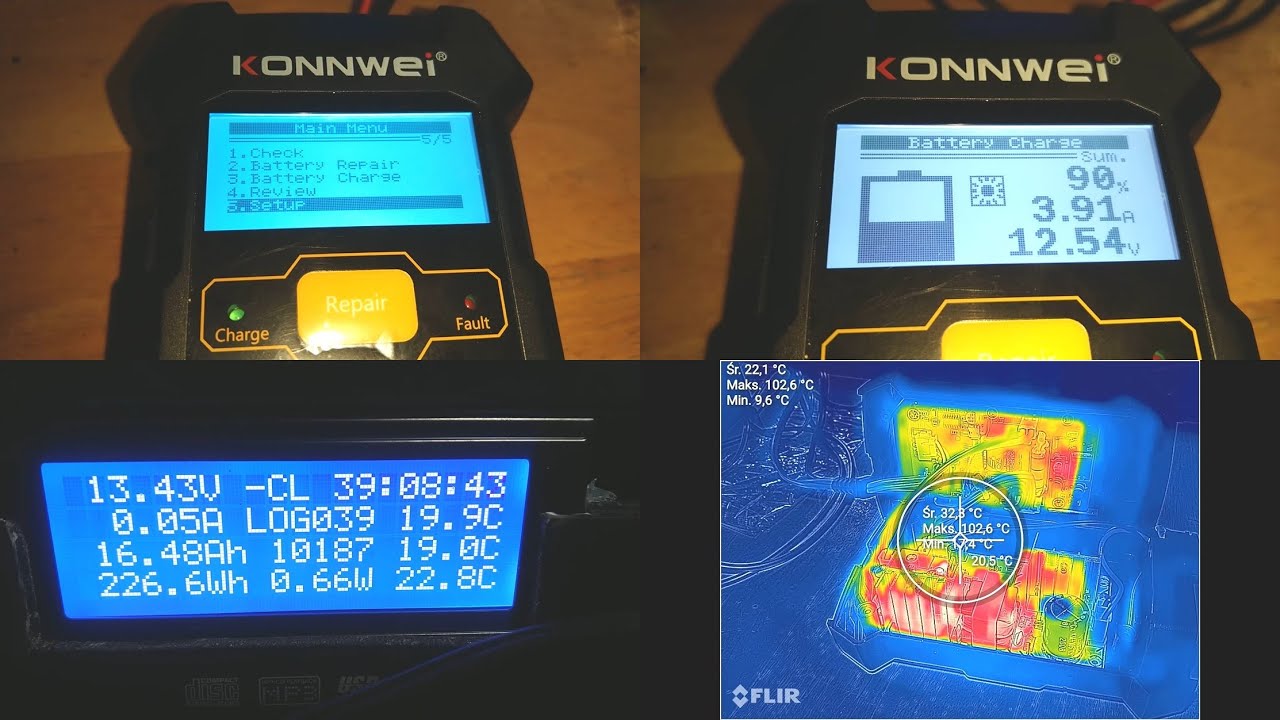 Konnwei KW510 Część 1 - Małe omówienie, praktyczny test ładowania, podgląd termiczny.
