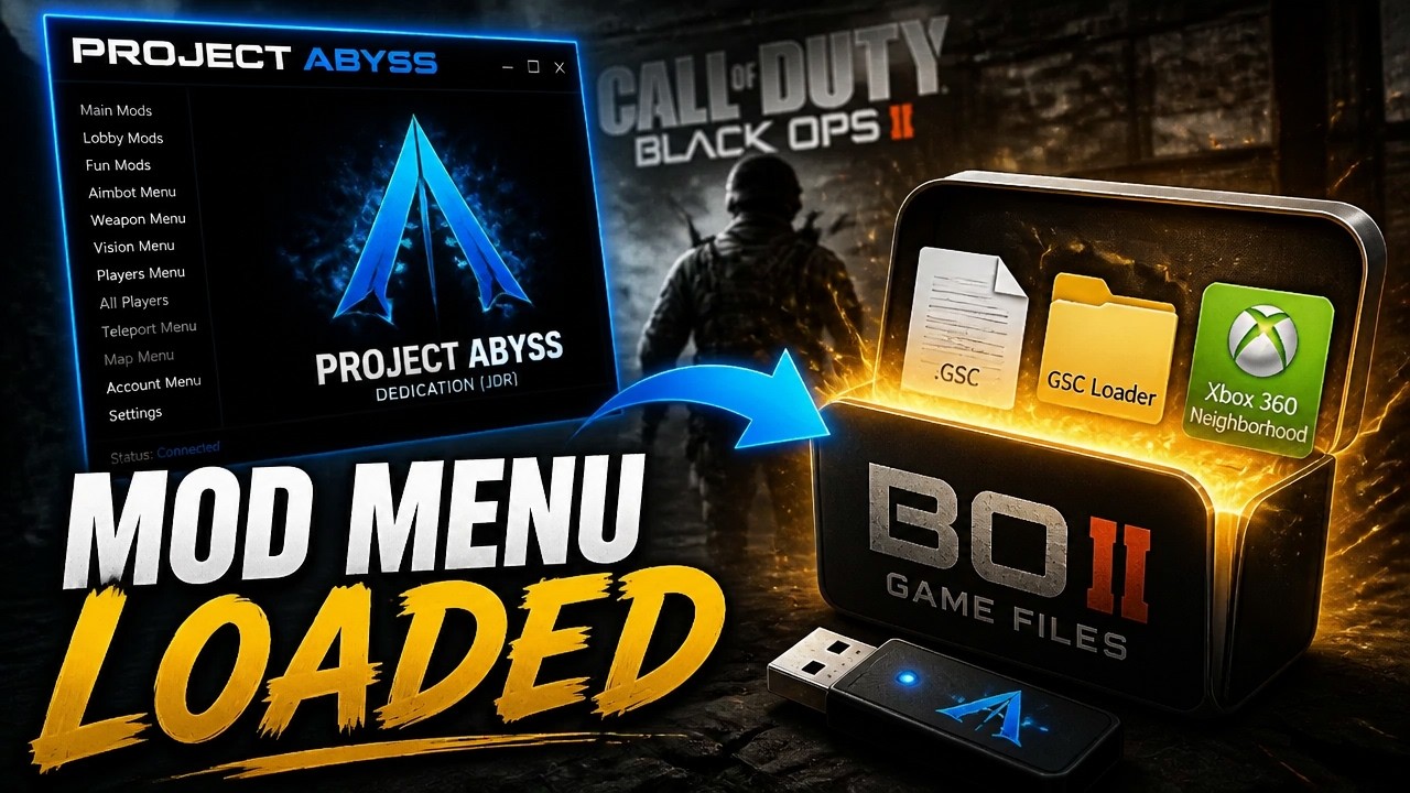 How to use GSC Mod Menu's for Black Ops 2 Xbox 360