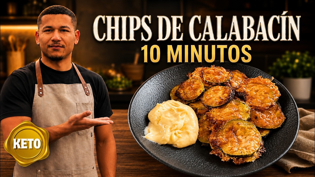 APERITIVO KETO - CHIPS DE CALABACIN