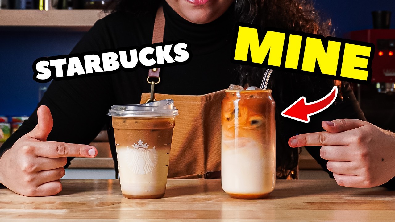 Приготовьте ЛУЧШИЙ карамельный макиато Starbucks дома! (РЕЦЕПТ СО ЛЬДОМ И ГОРЯЧИМ НАПИТКОМ)