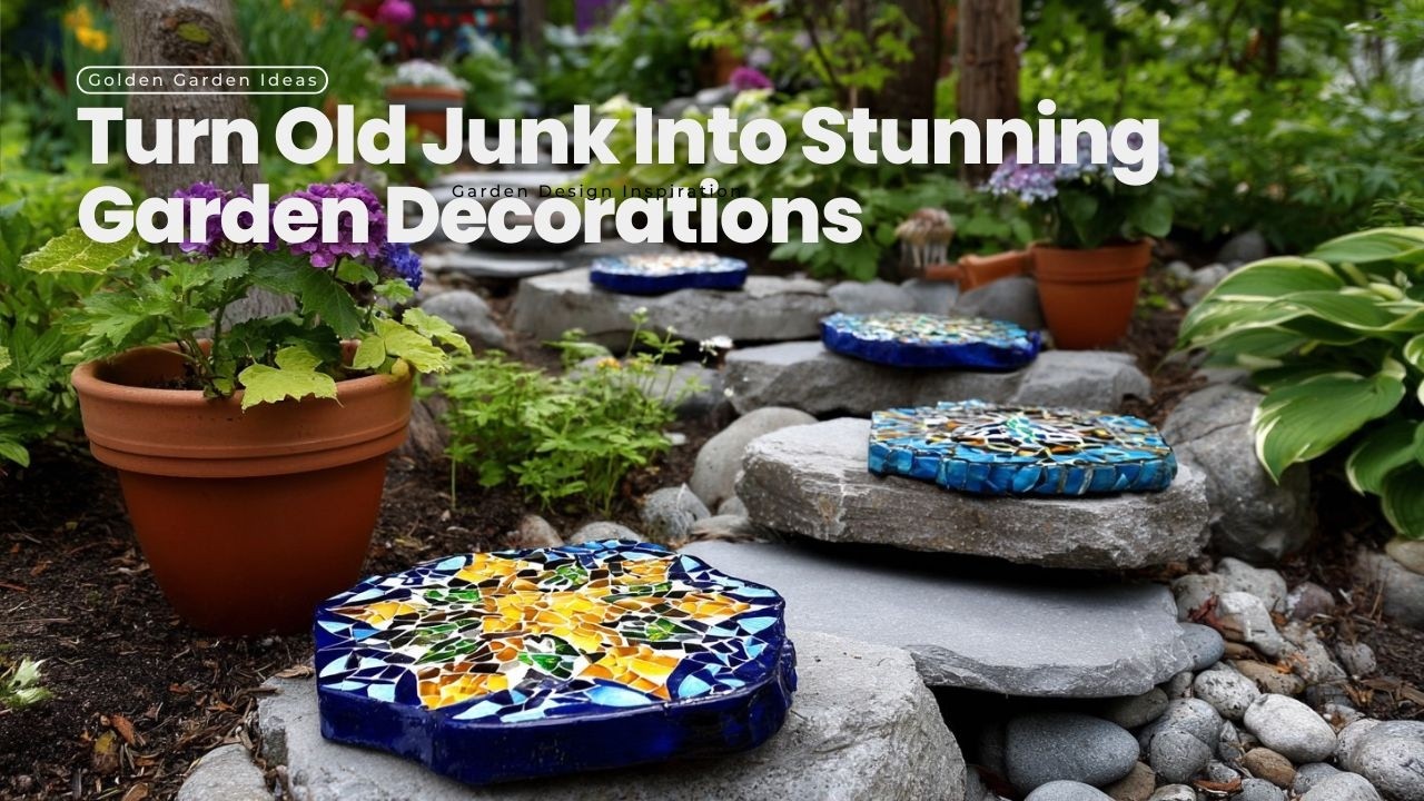 Turn Old Junk Into Stunning Garden Decorations with DIY Upcycled Garden Art Ideas