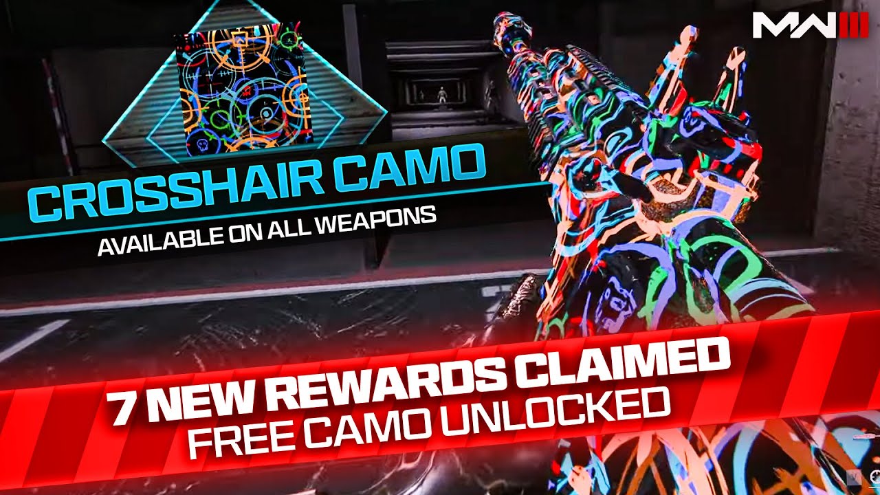 NEW Modern Warfare 3 'Crosshair' Camo Unlock... (FREE Secret Rewards)  - Season 5 Reloaded
