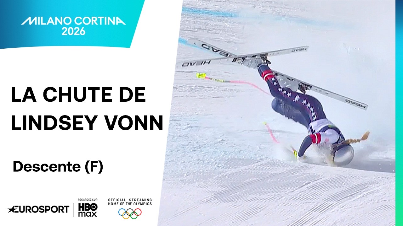 JO 2026 - TERRIBLE ! Lindsey Vonn chute lourdement après avoir percuté une porte de plein fouet