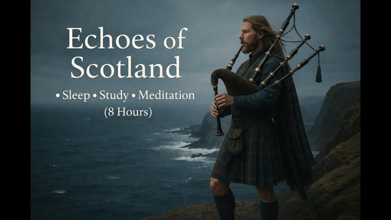 Misty Cliffs of Scotland | Timeless Bagpipe Ambience for Relaxation