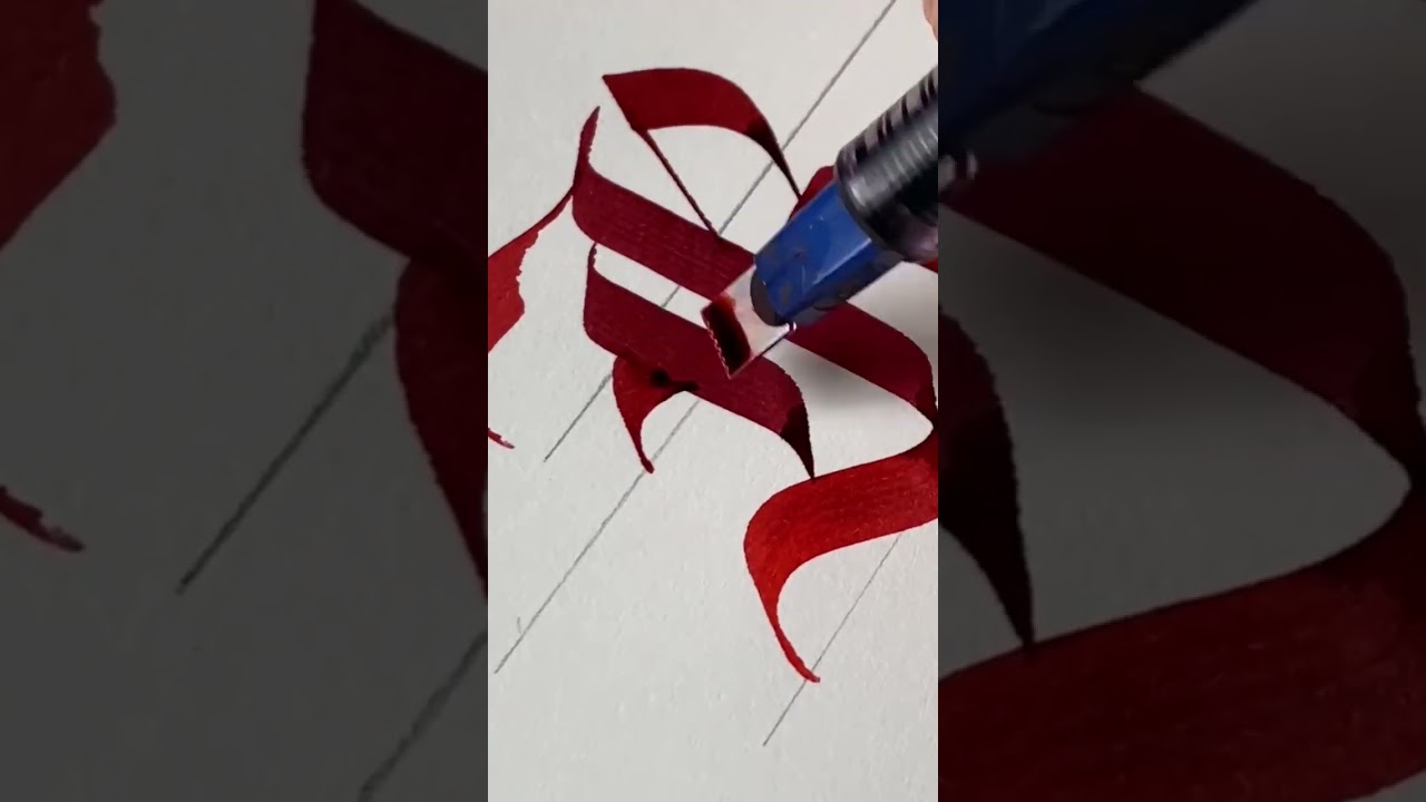Pilot Parallel Pen Calligraphy - Red Ink