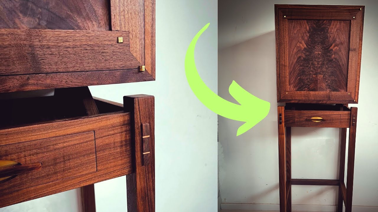 Beautiful Liquor Cabinet with Brass Touches