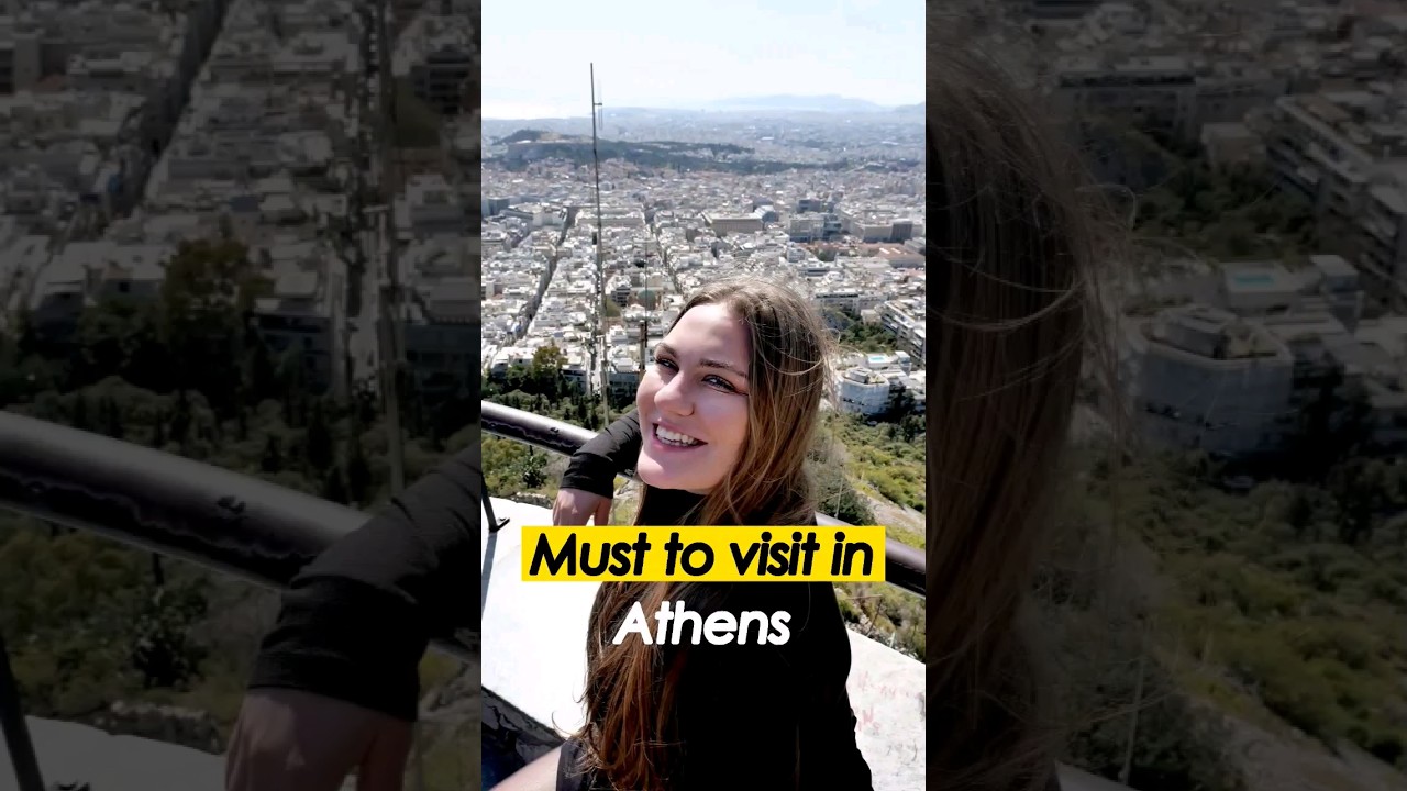 📍Mount Lycabettus is a spectacular hill located in Athens, Greece🇬🇷 #travel  #greece #athens #viral