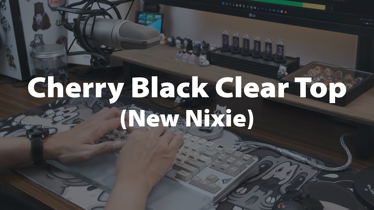 Cherry Black Clear Top (New Nixie) | Frog by Geonworks | Aluminum Plate | Switch Sounds #103