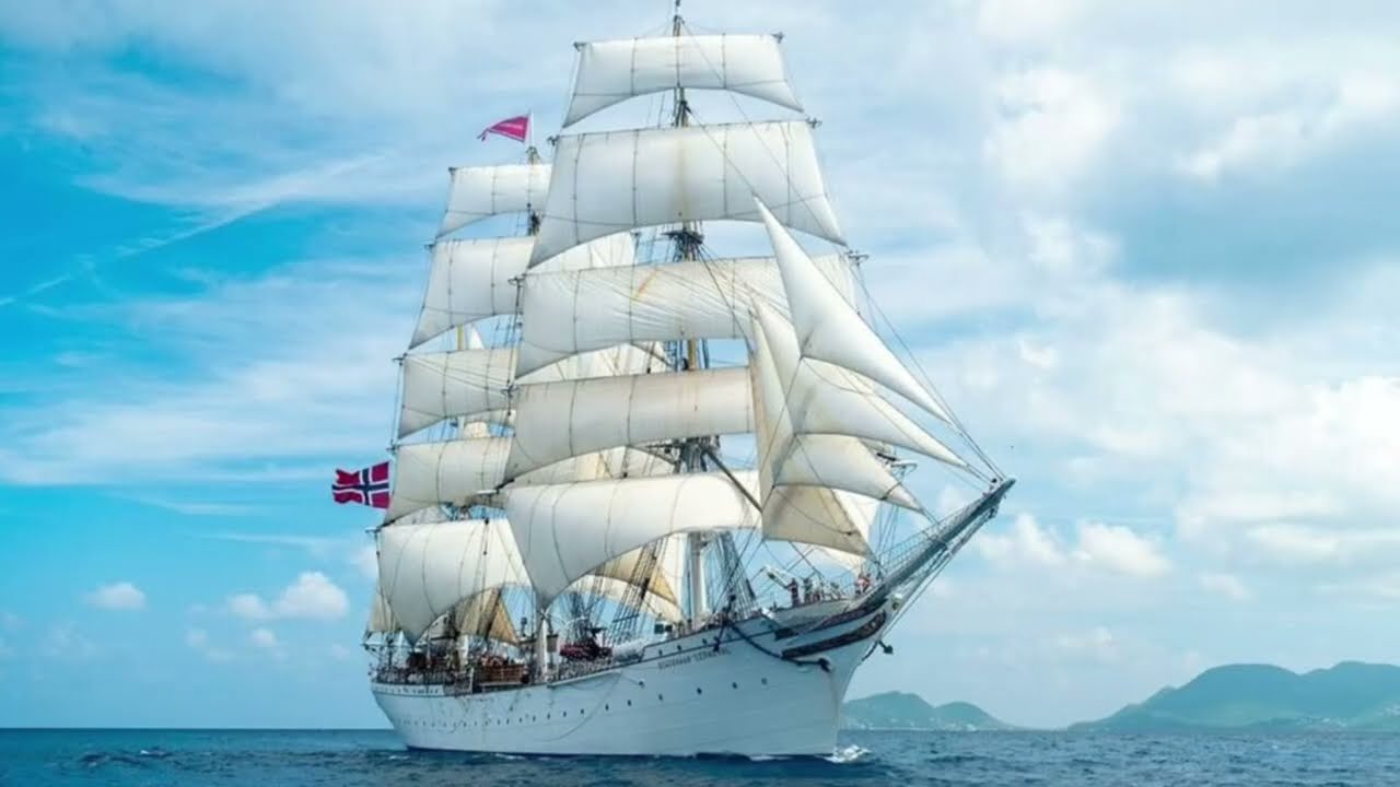 The Norwegian tall ship Statsraad Lehmkuhl 