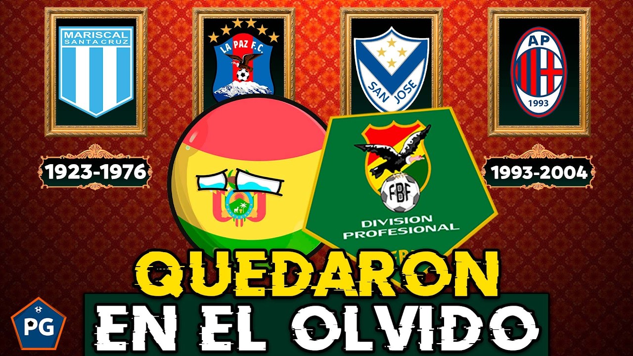 12 EQUIPOS de BOLIVIA que YA NO EXISTEN (o CASI DESAPARECIERON) pero JUGARON en la LIGA BOLIVIANA