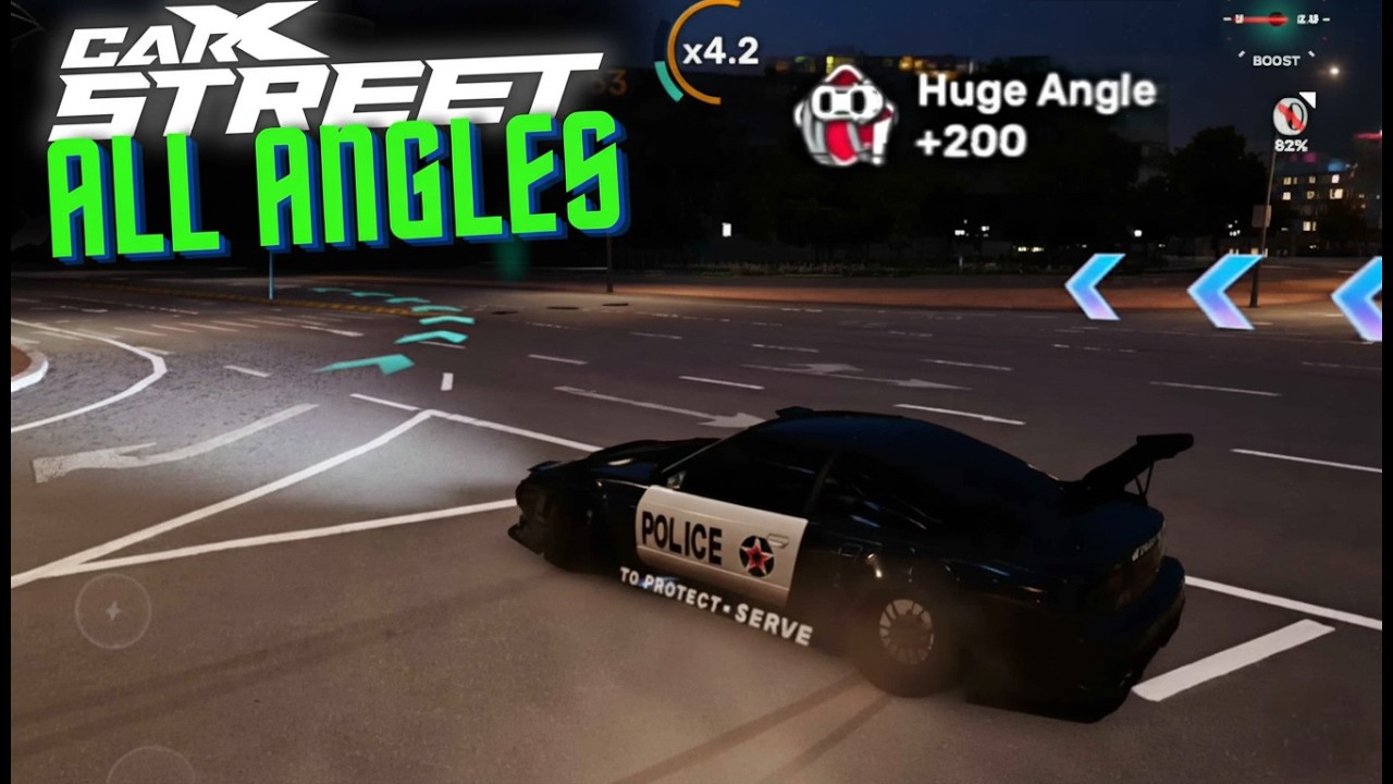 CARX STREET: All Drift Angles Explained! (Huge Angle +200) 4k
