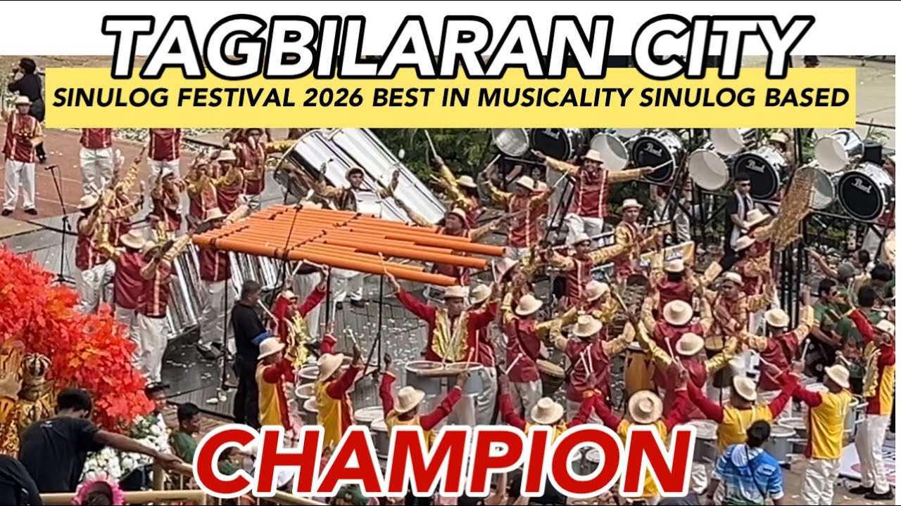 CHAMPION ‼️Tagbilaran City Sinulog Festival 2026 Best in Musicality Sinulog Based #sinulog2026
