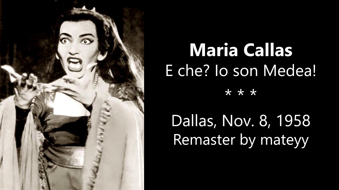 Callas's 1958 Dallas Medea: Finale in GREAT SOUND