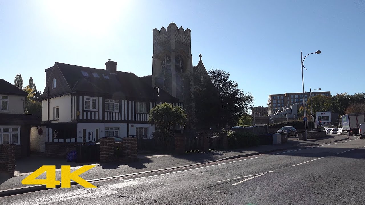 Coulsdon Walk: Town Centre【4K】